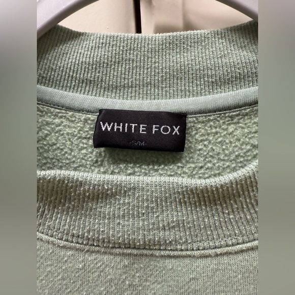 White Fox Green Sweatshirt - Picture 3 of 4